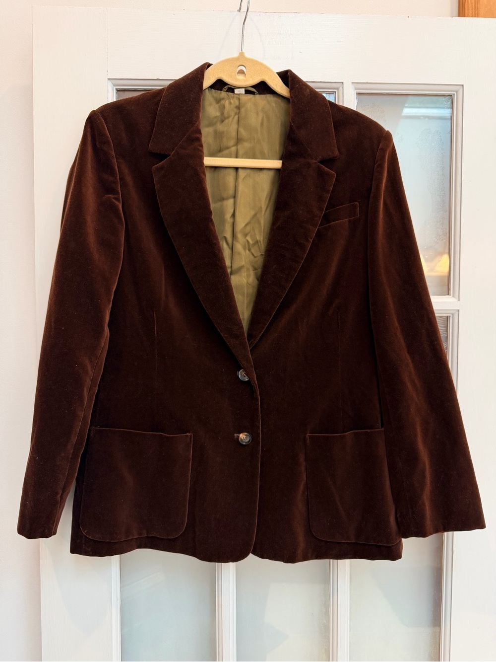 Vintage 70s Sears Roebuck & Co The Fashion Place Velvet Blazer Jacket Size 14